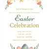 Easter Celebration Invitation Template Elegant Editable Canva Design