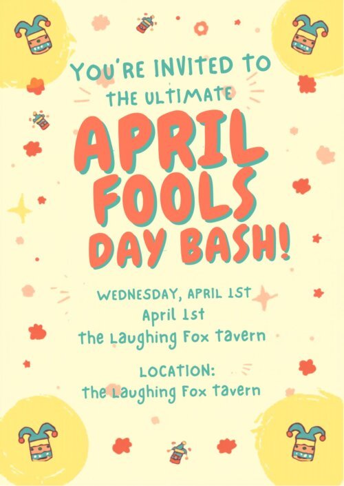 April Fools Party Invitation Template