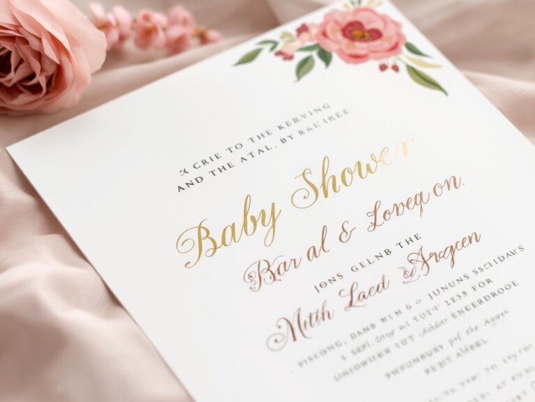 baby shower invitation wording example elegant