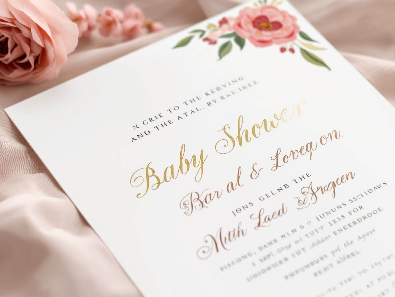 baby shower invitation wording example elegant