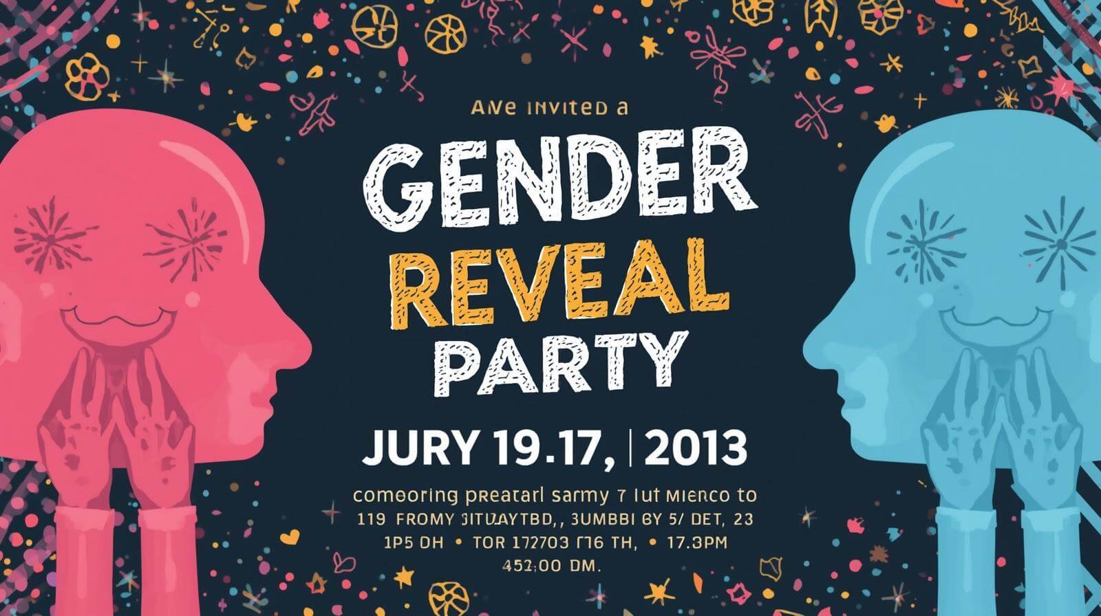 creative gender reveal invitation wording ideas template