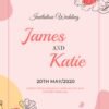 editable wedding invitation template elegant floral wedding invite
