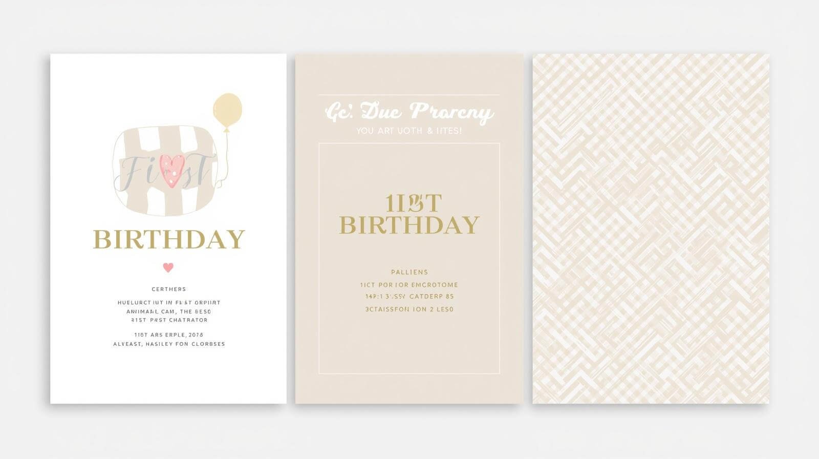 first birthday invitation wording simple design example