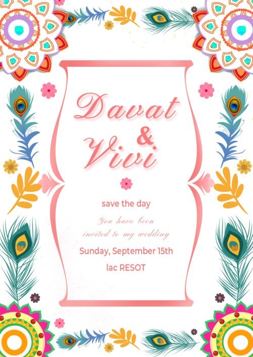 indian wedding invitation template