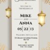 lantern wedding invitation template