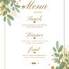 party dinner menu template