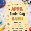 April Fools Day Invitation Template – Funny Editable Canva Party Design